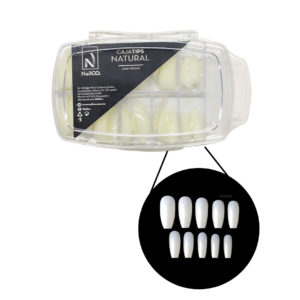 Caja de tips coffin 100 piezas